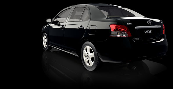 new vios black car 3d model